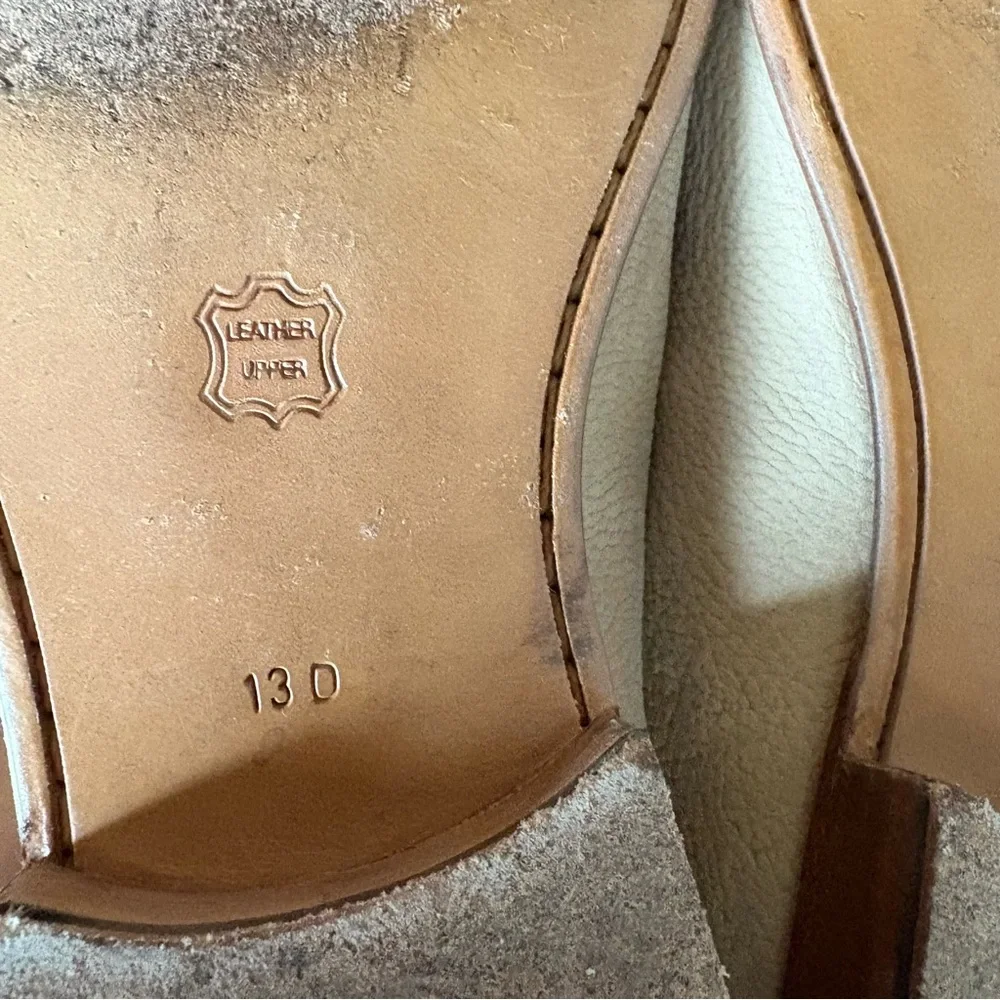 Giorgio Brutini Beige Neutral‎ Suede Leather Loafers Old Money Size 13D Classic - Picture 10 of 11